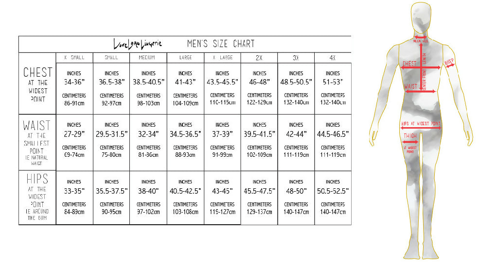 Size Chart Men 2020