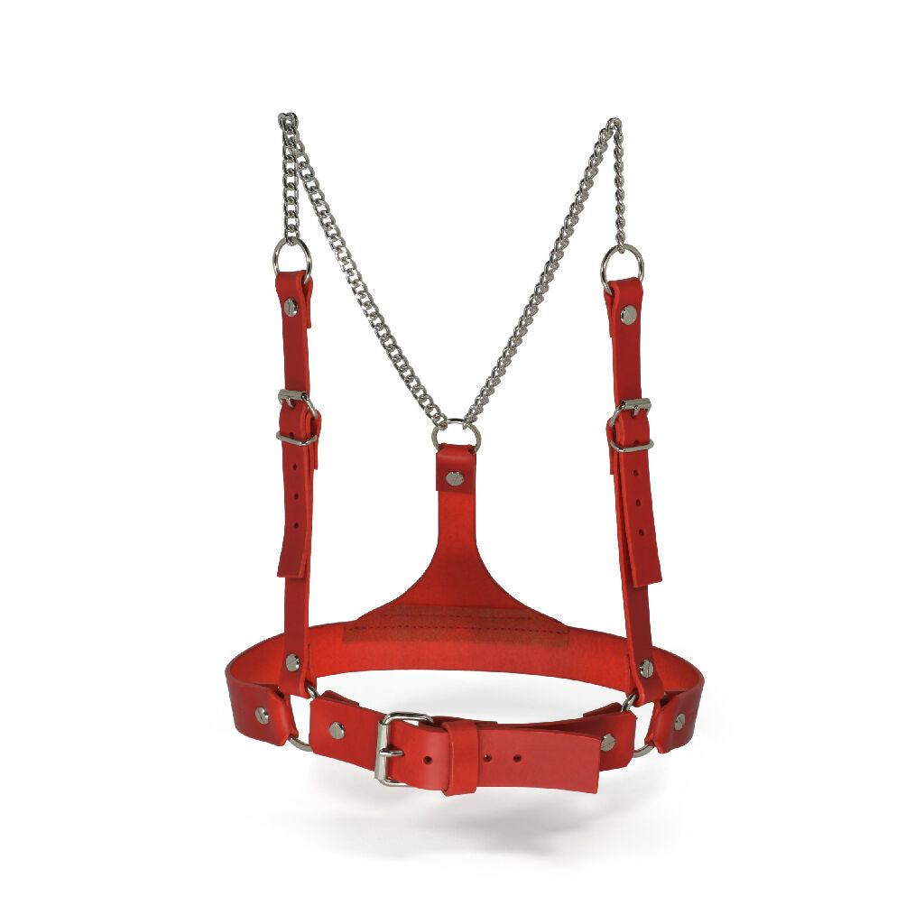 Leather Underbust Harness with Chains