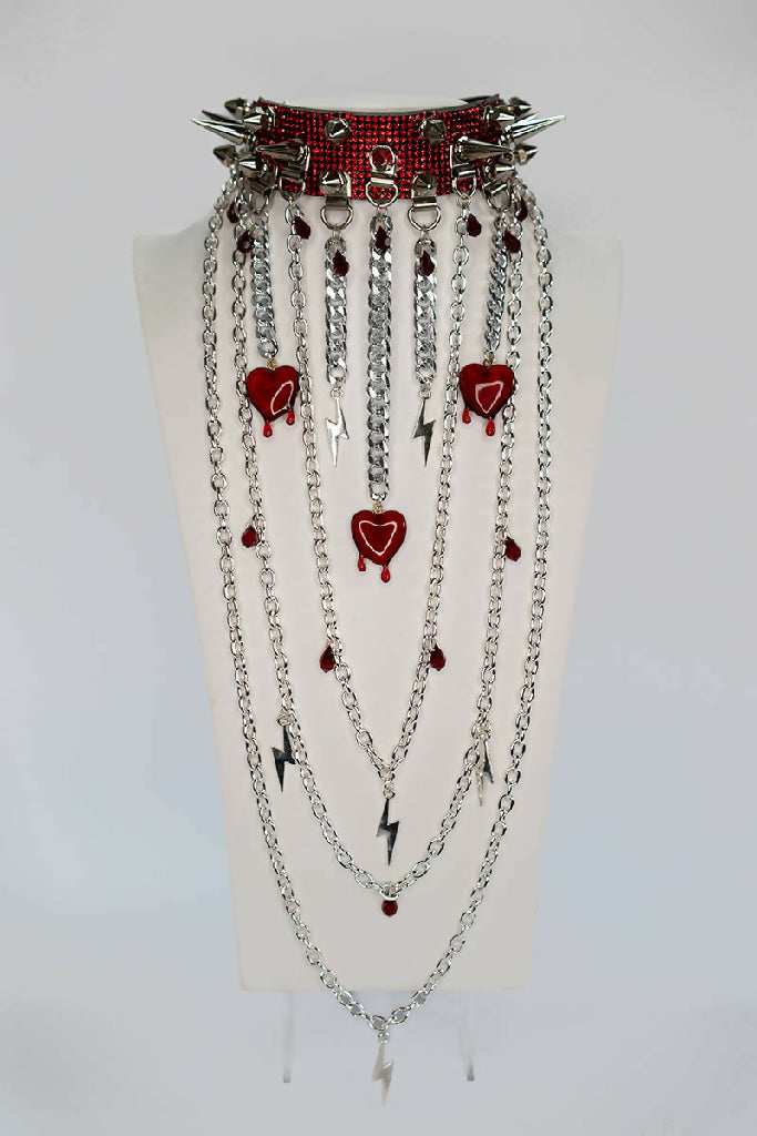 Deviant Choker with Chains