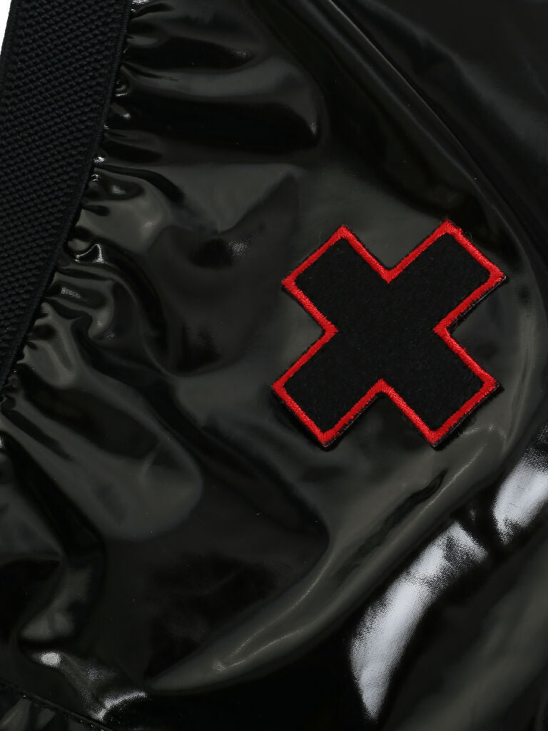 Boxer shorts made of lack BLACK