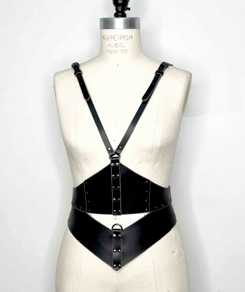 Stigma Leather Waist Cincher Harness