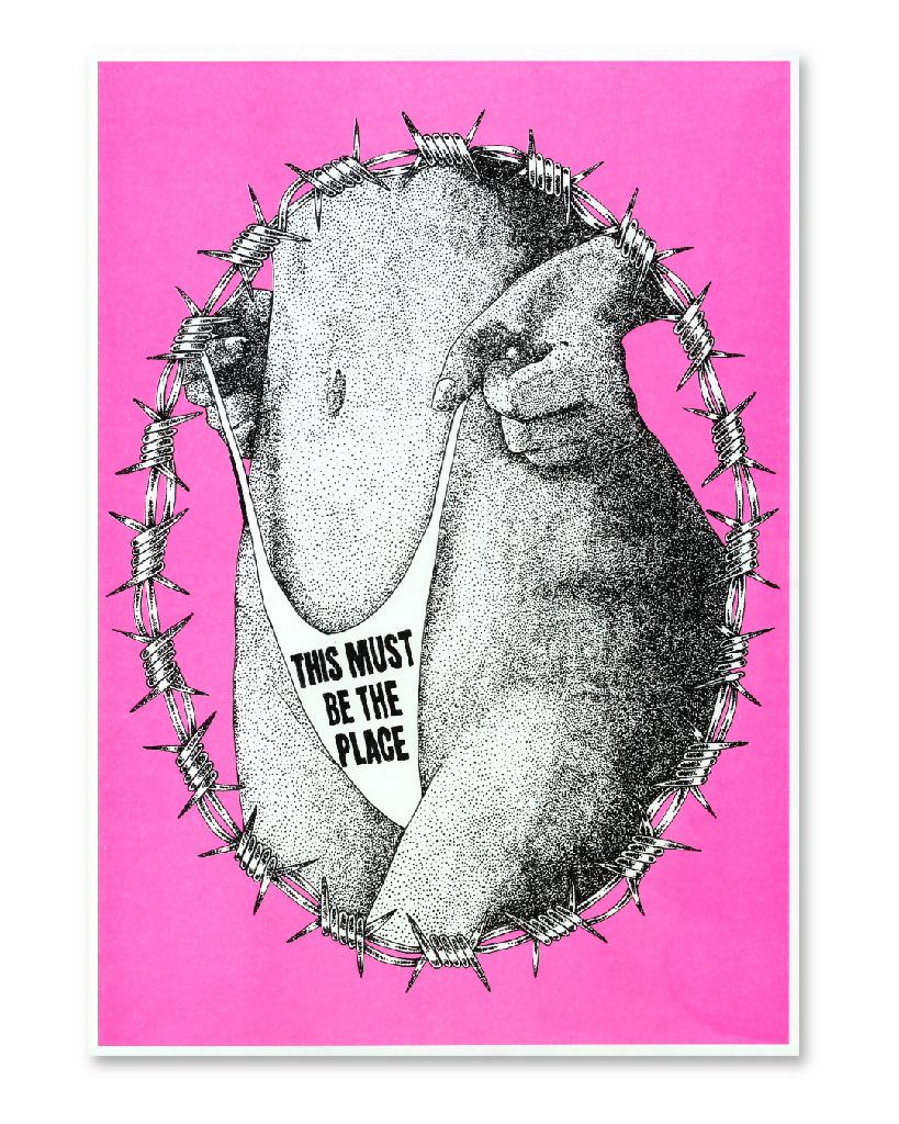 This Must Be The Place Risograph Print A3