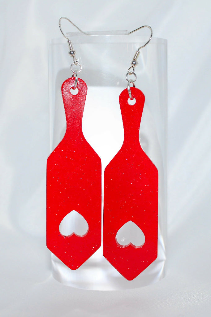 Large Paddle Drop Earrings