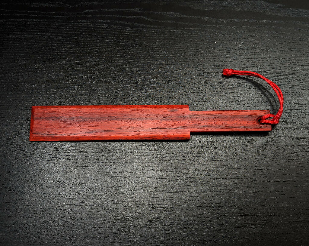 Mini Faceted Padauk Spanking Paddle