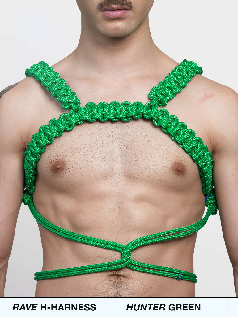 AINT-SAINT-SHOP-RAVE-GREEN-HARNESS-FRONT