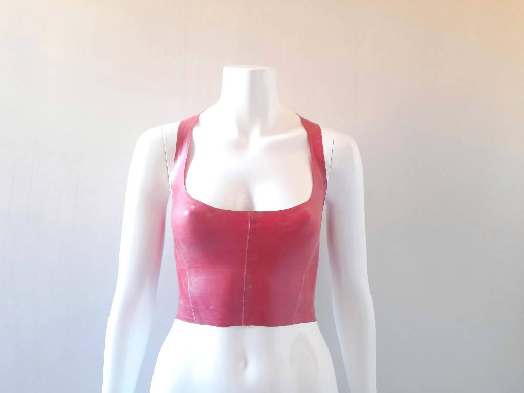 Latex Corset Style Top, Custom Made