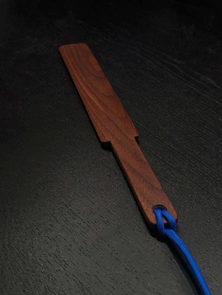 Mini Angled Walnut Spanking Paddle