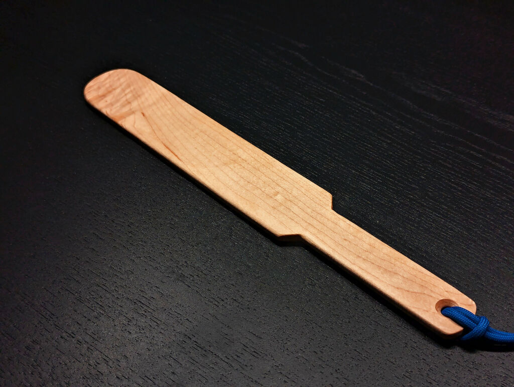 Mini Rounded Maple Spanking Paddle