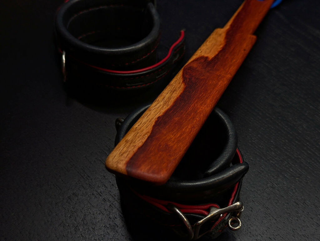 Mini Variegated Granadillo Spanking Paddle