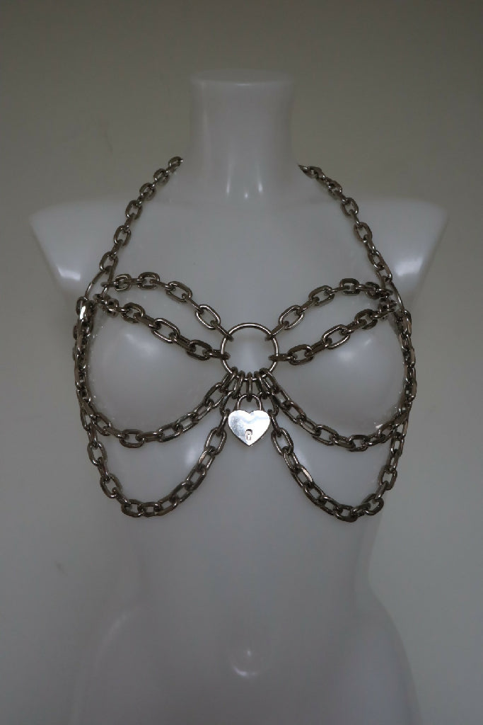 Padlock chain Houdini bra harness