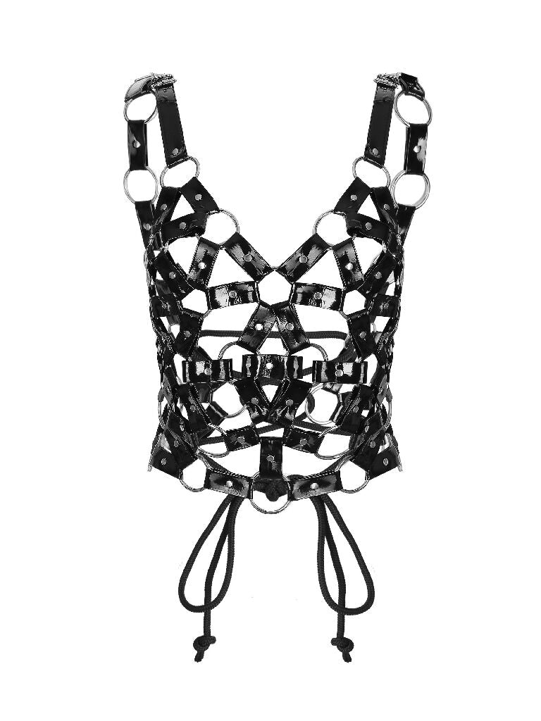 Corset harness made of lack BLACK