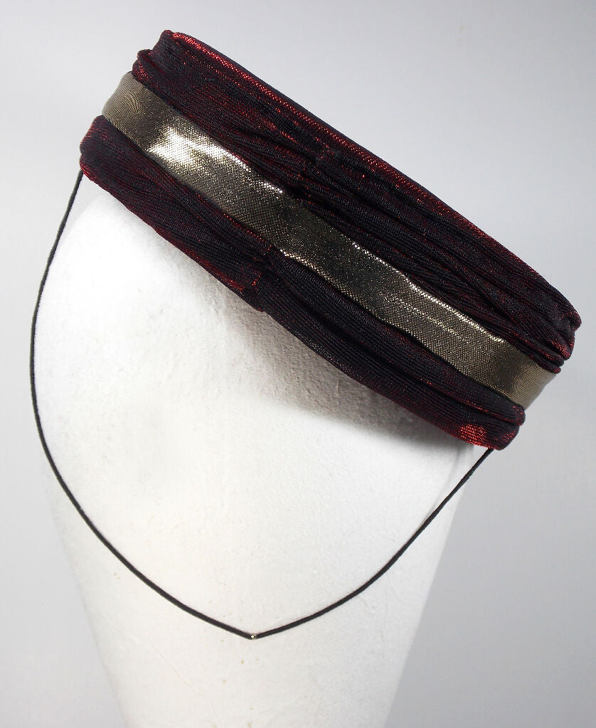 Red gold bell hop hat4