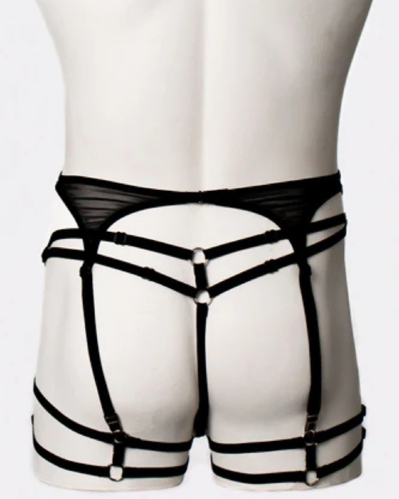 black-garter-belt-with-leg-straps-masc-strappy-black-g-string-ishtar-iona-smith-scott-4x5