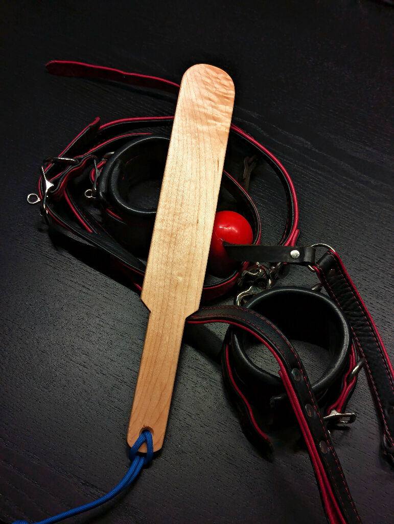 Mini Rounded Maple Spanking Paddle