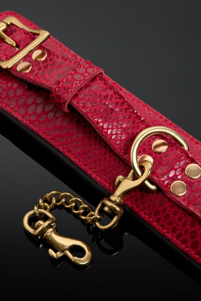 House of SXN Serpens Rouge Cuffs (2)