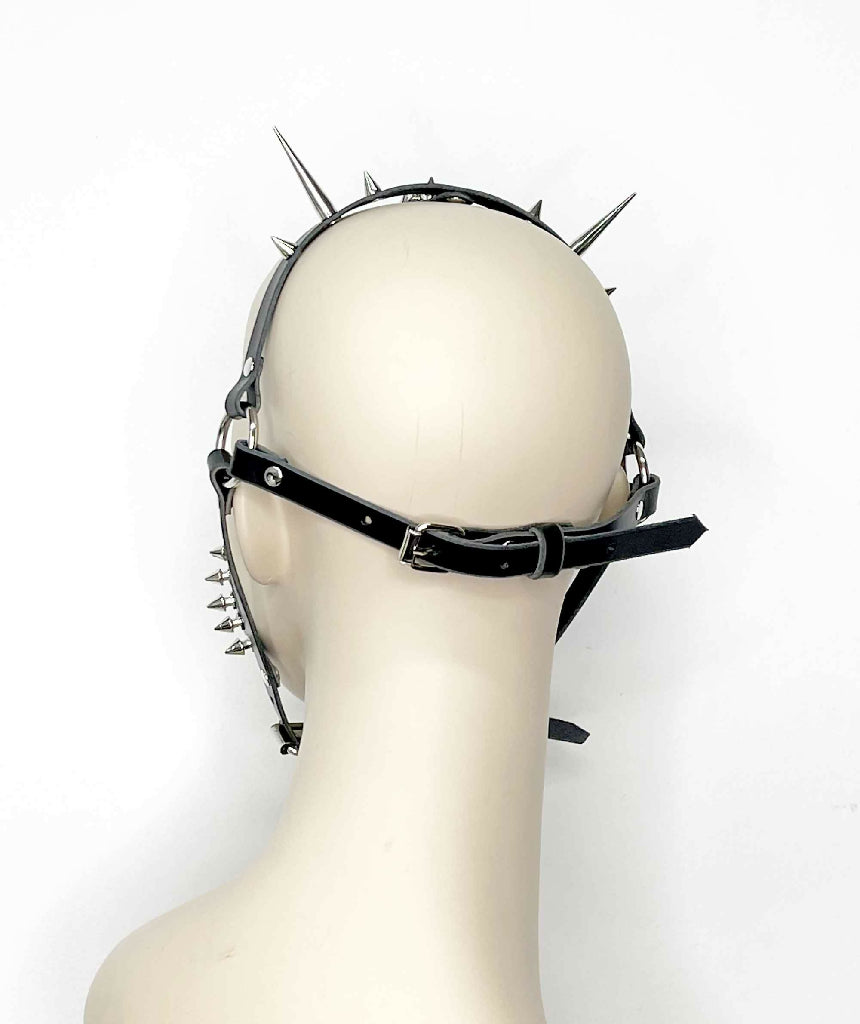 Icarus Spiked Leather Face Mask