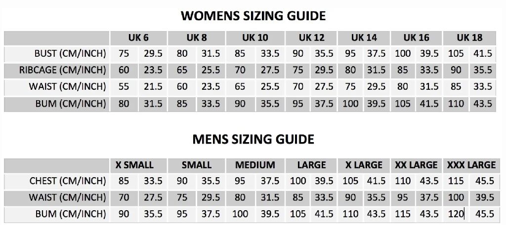 Amentium Size Guide