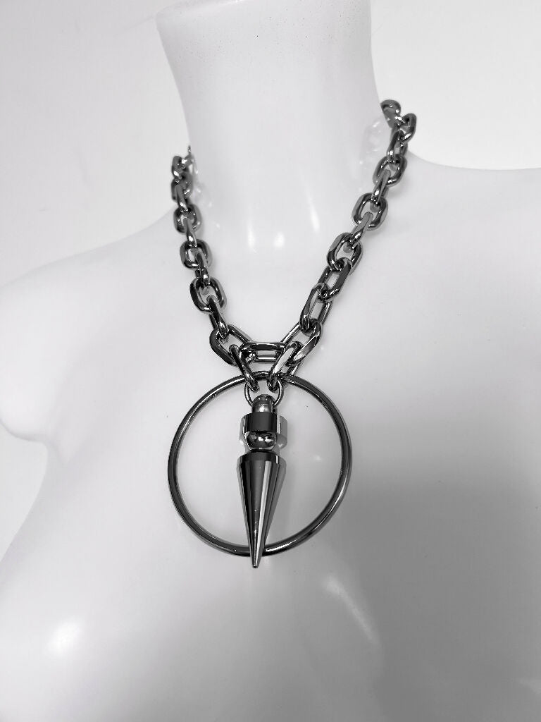 Slayer o ring spiked choker