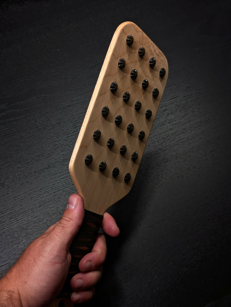 Studded Maple Spanking Paddle