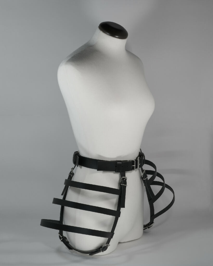 Leather Belt Harness - Avant Garde Cage