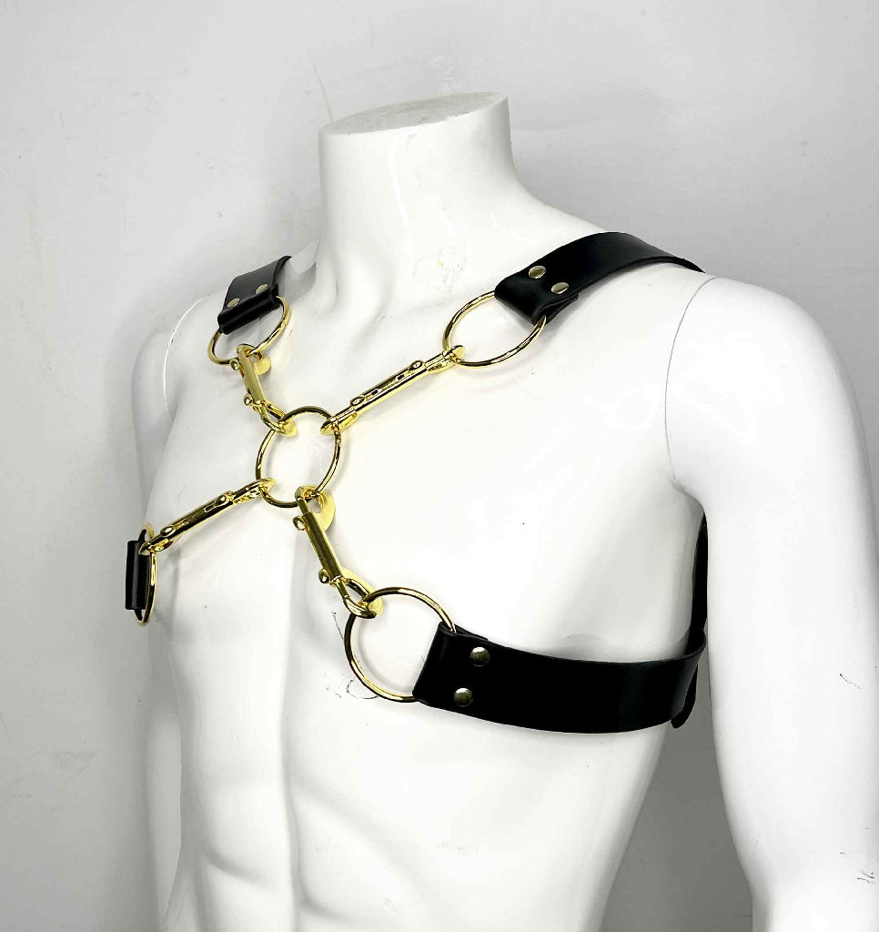 Crossroad-Heavy-Leather-Clip-Harness-2