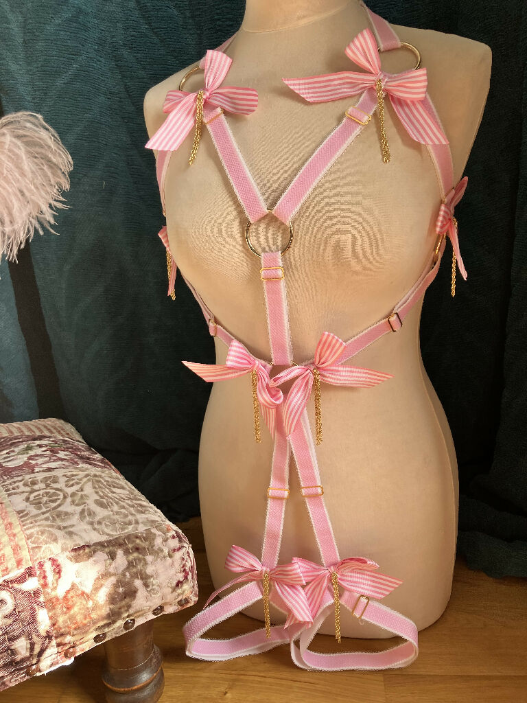 Pink Bow Harness