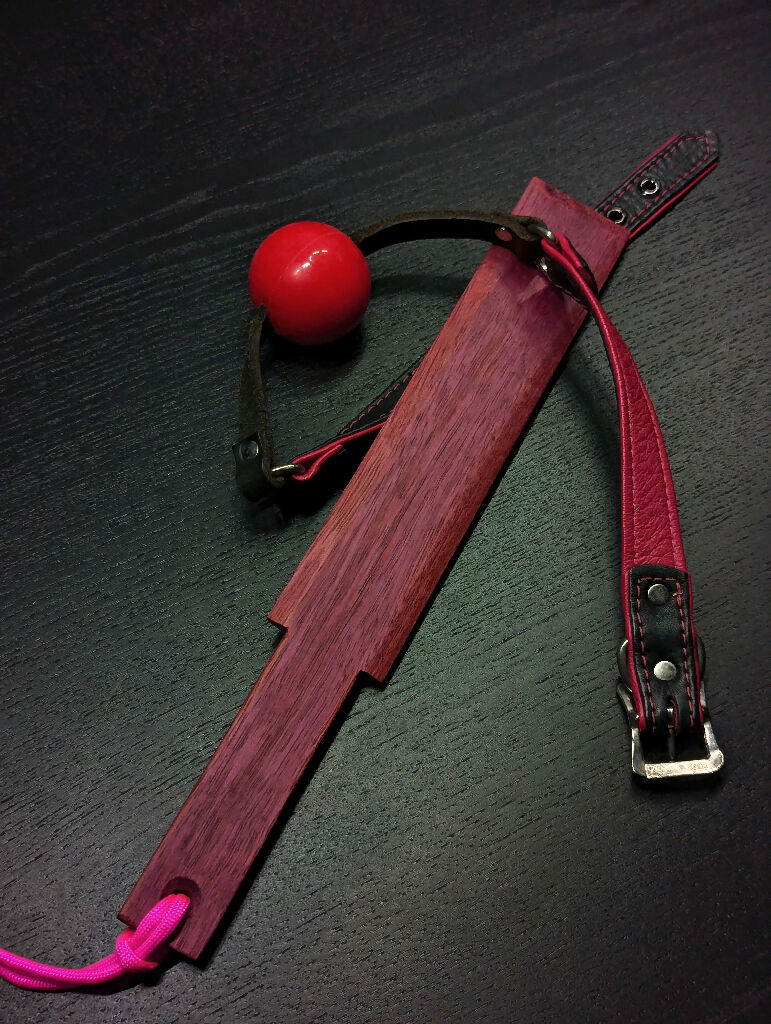 Mini Rectangular Purpleheart Spanking Paddle