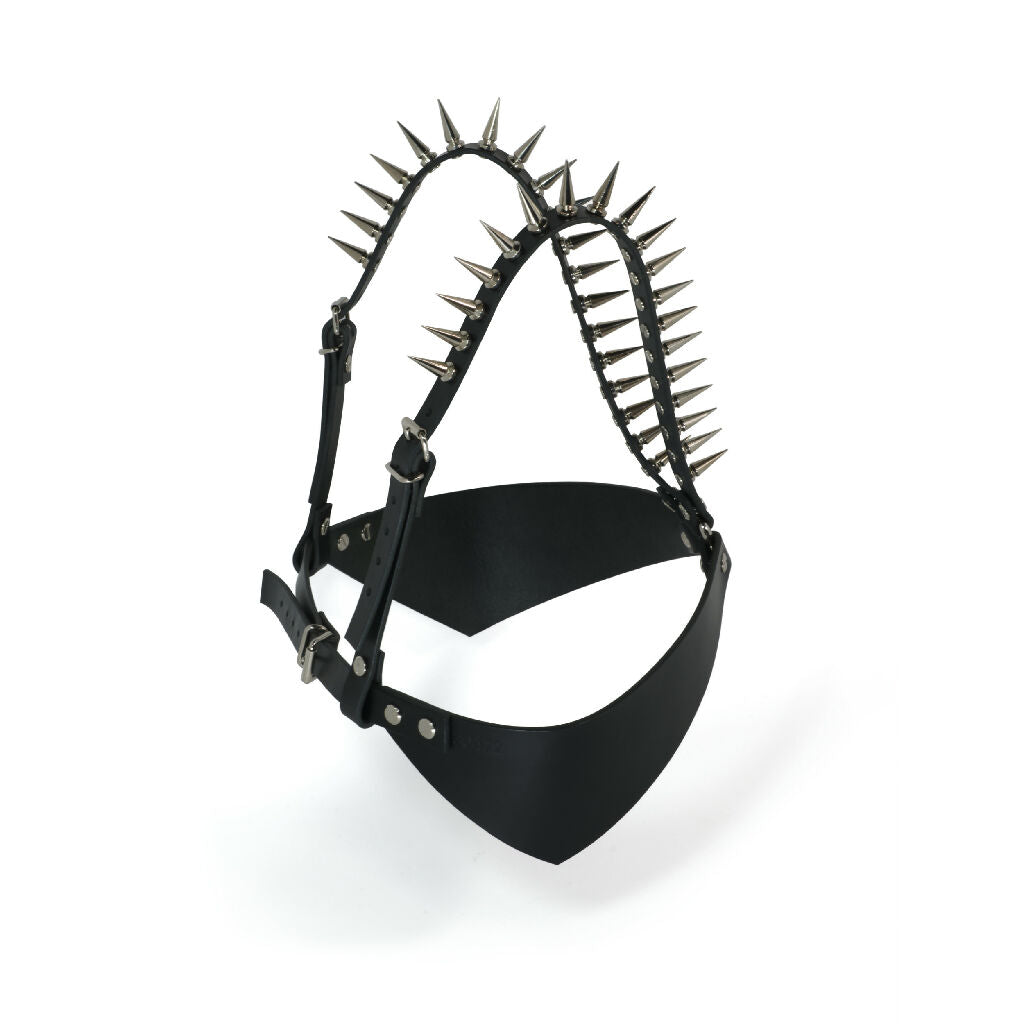 Spiked Leather Bra Harness