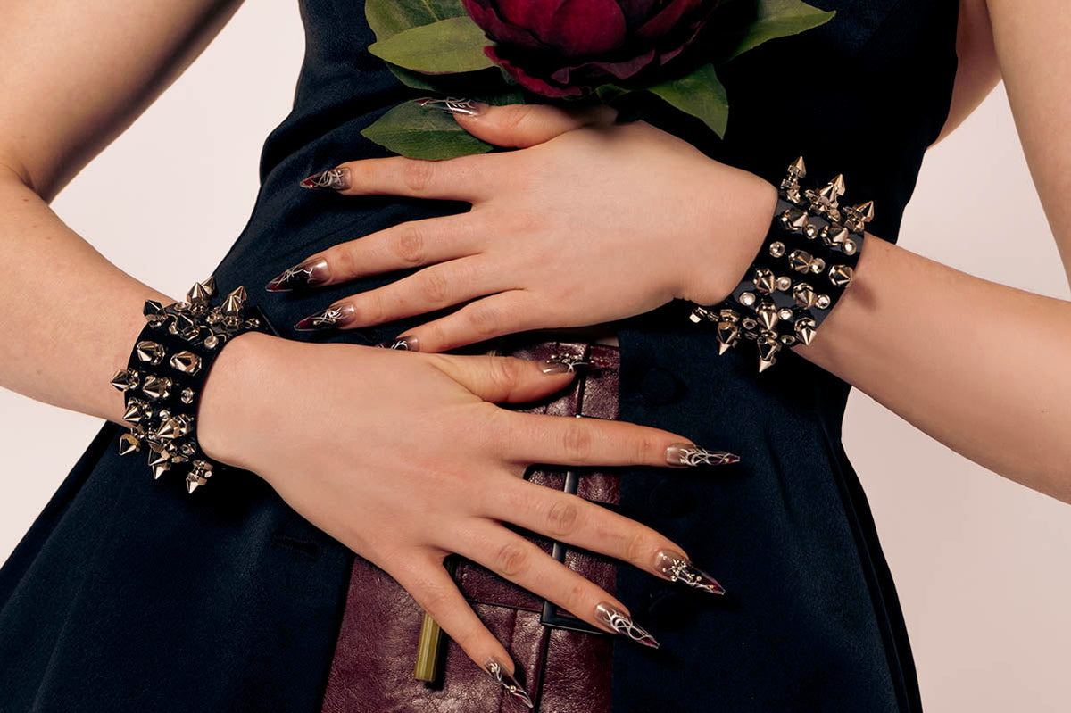 Studs and Diamonds Bangle