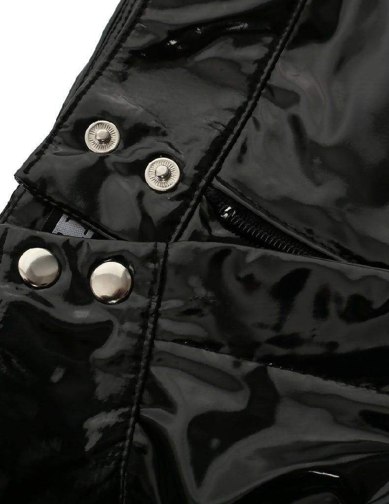 Shorts tied up made of lack BLACK