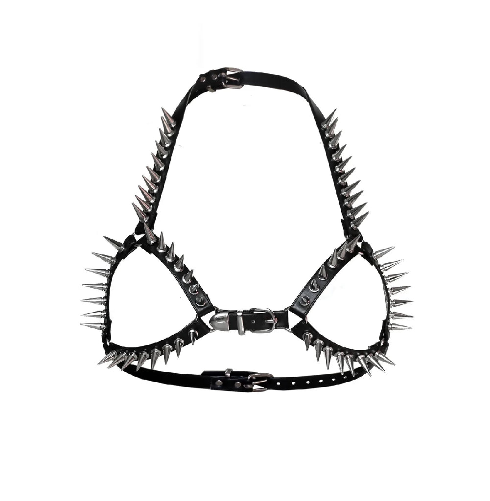 Micro Bikini top harness with spikes