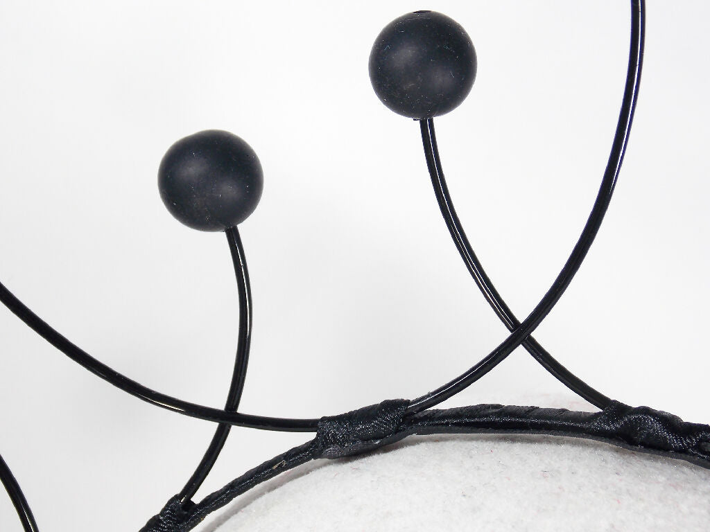 Black bobble abstract hair band2