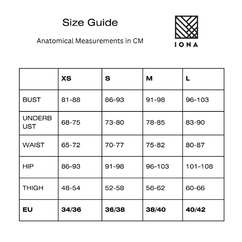 SIZE GUIDE CROP