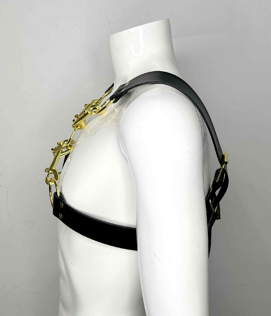 Crossroad-Heavy-Leather-Clip-Harness-3