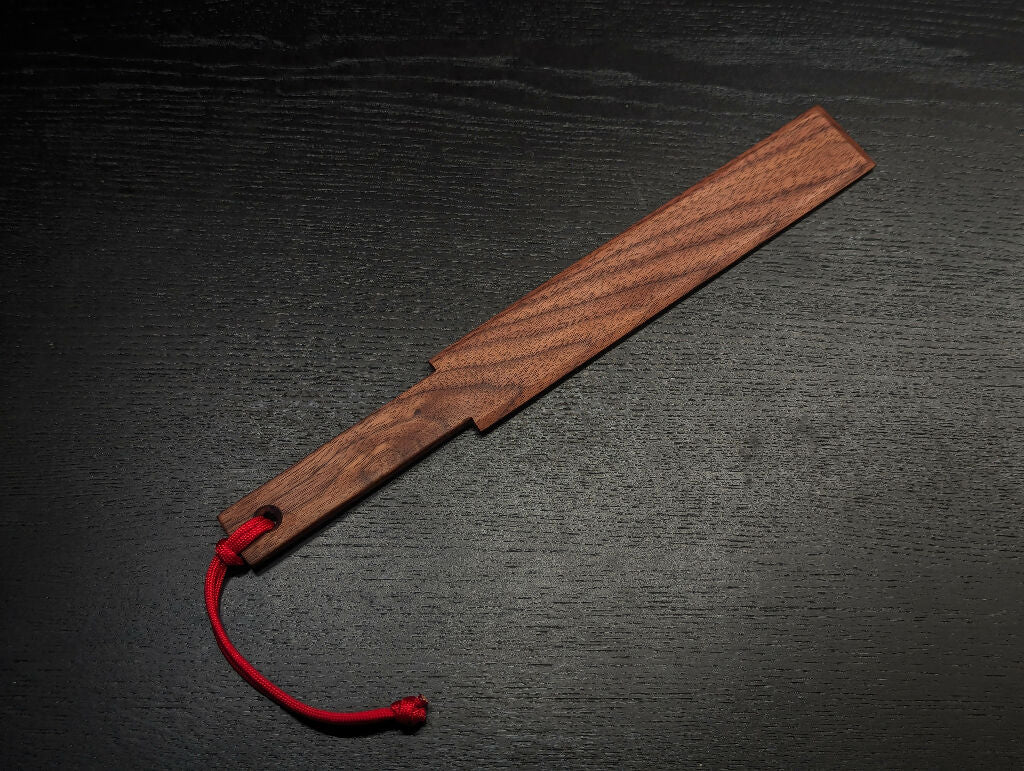 Mini Squared Walnut Spanking Paddle