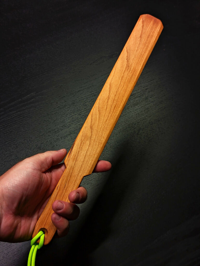 Chamfered Cherry Spanking Paddle