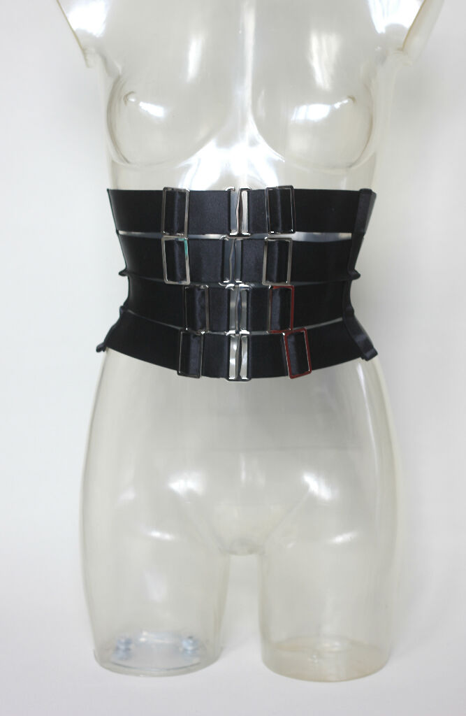 Elastic Satin Waist Cincher Belt