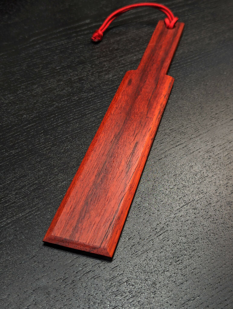 Mini Faceted Padauk Spanking Paddle