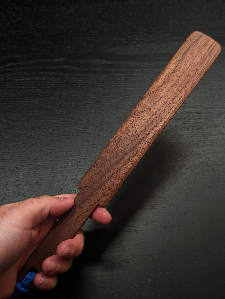 Mini Angled Walnut Spanking Paddle