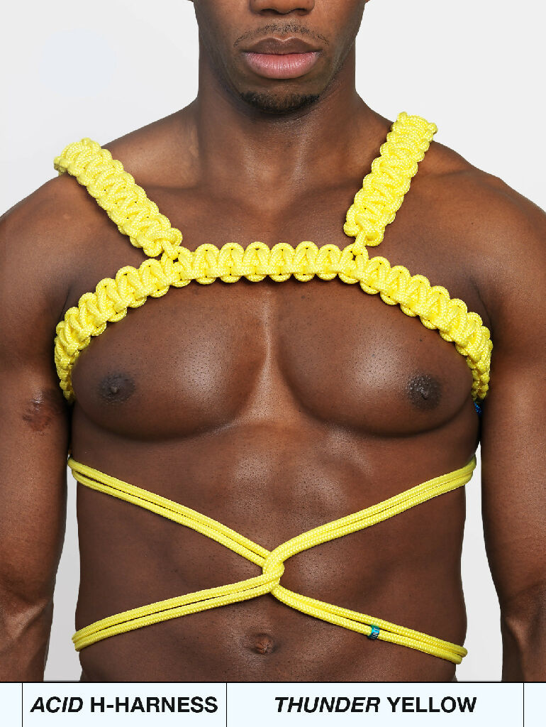 AINT-SAINT-SHOP-ACID-YELLOW-HARNESS-FRONT