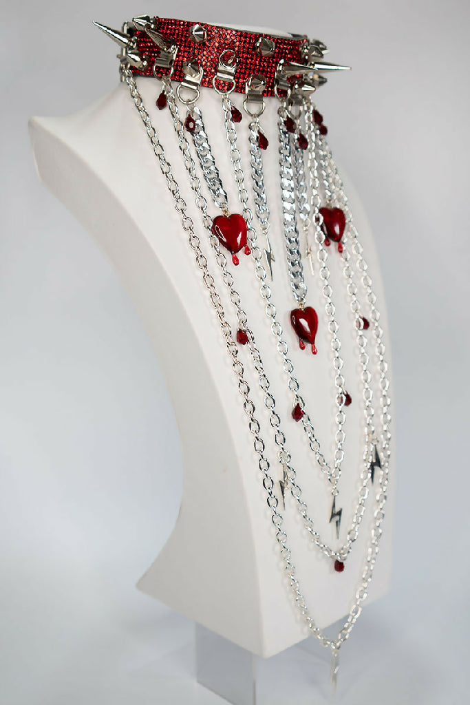 Deviant Choker with Chains