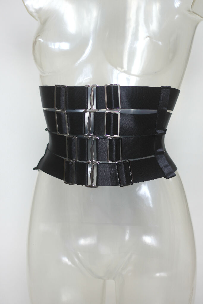 Elastic Satin Waist Cincher Belt