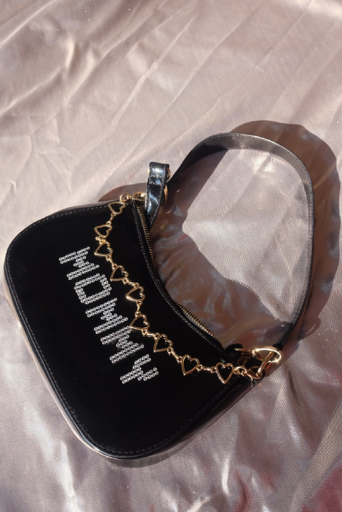 'MOMMY' Custom Upcycled Rhinestone  Handbag