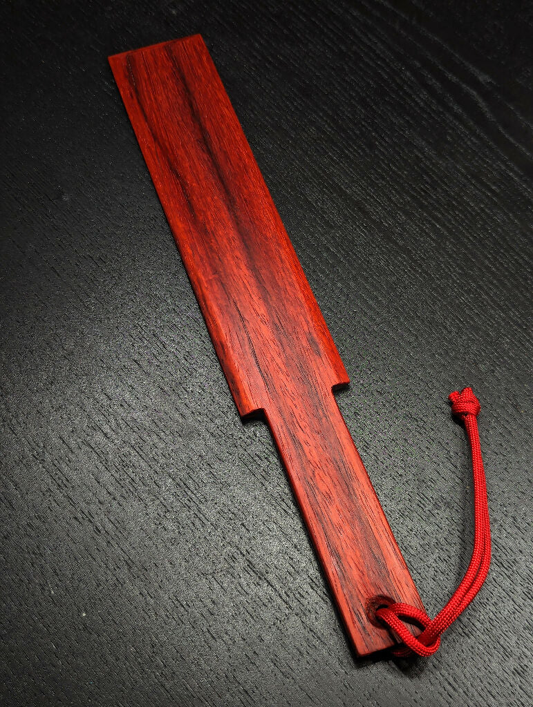 Mini Faceted Padauk Spanking Paddle