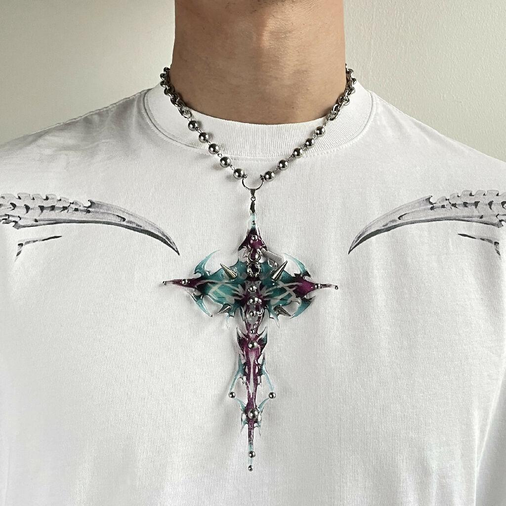 Twilight Totem extra large cross necklace