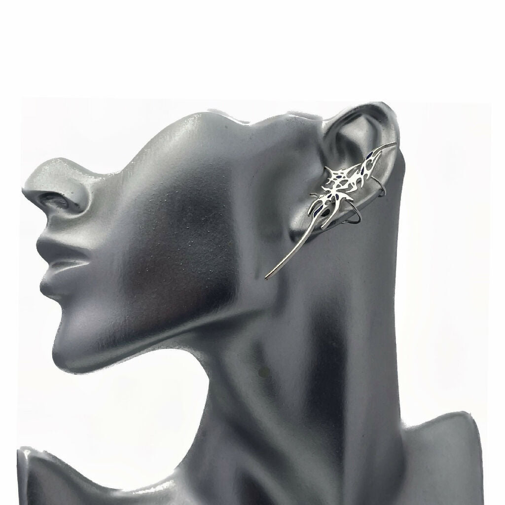 Dystopian sterling silver Ear-cuffs