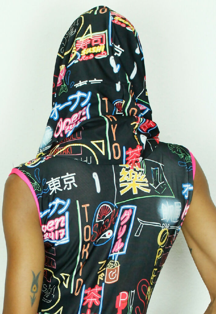 OSAKA  Hooded jumpsuit Back close