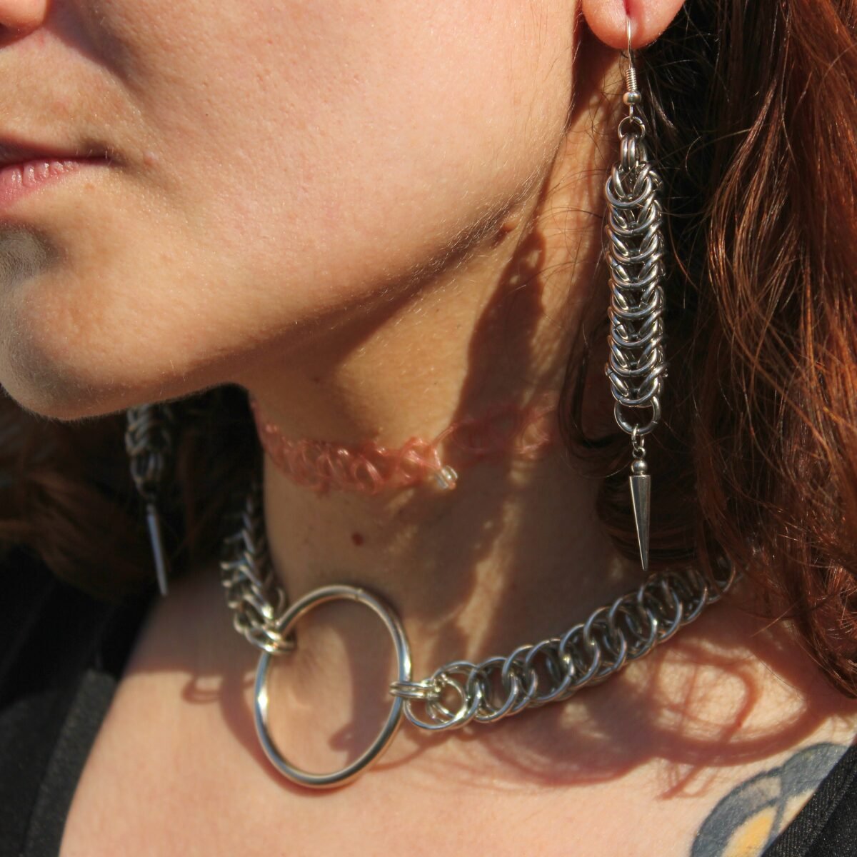 Persephone chainmaille choker image 3