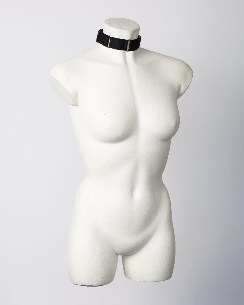 unisex-choker-black-straps-silver-rings-ovals-shiva-iona-smith-scott