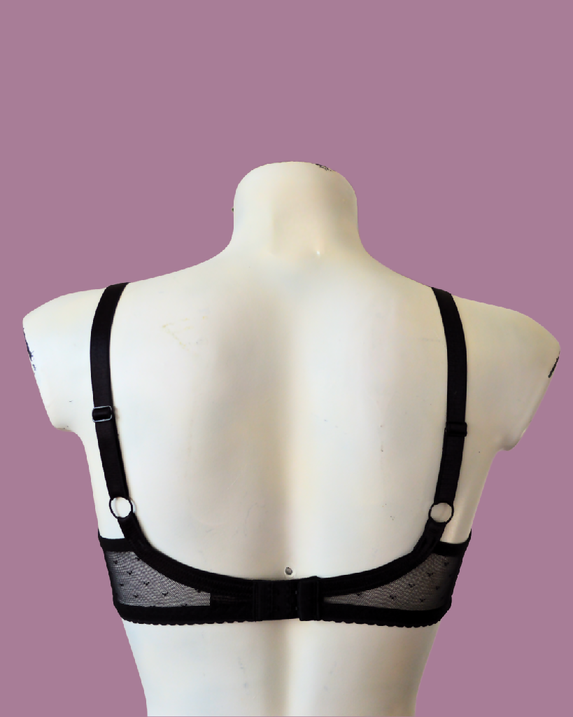 The wire free TOUCH bra in soft stretch pin dot mesh. LIMITED EDITION